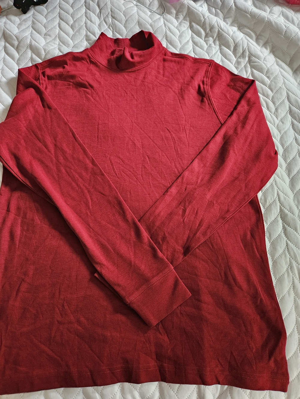 Lands' End Red Women's Turtleneck Top#281